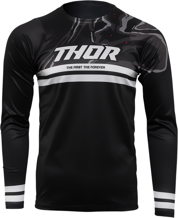 Thor Assist Banger Long-Sleeve Jersey - Black - Xl