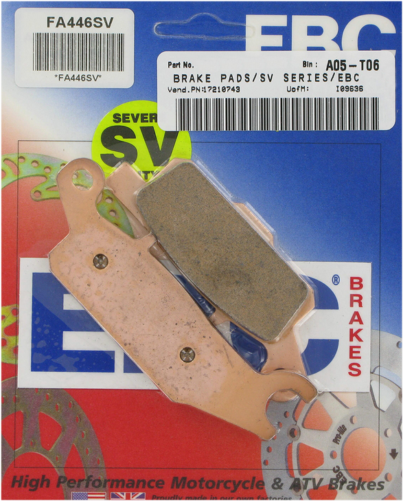Ebc Sv Severe Duty Brake Pads Fa446Sv