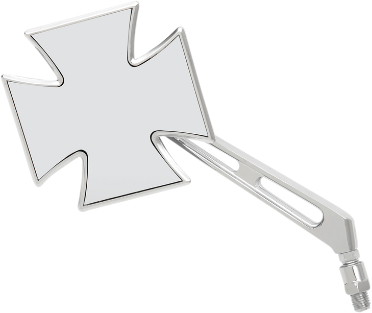 Emgo Mirror - Maltese - Side View - Cross - Chrome - Left - Universal 20-34864A