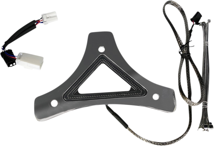 Custom Dynamics Led Backrest Light - Run/Brake - Chrome Cd-Br-Bcmxl-C