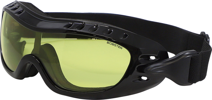 Bobster Night Hawk Goggles - Gloss Black - Yellow Bhawk01Y