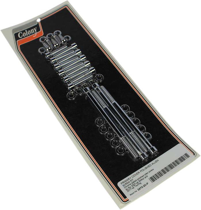 Colony Screw Kit - Primary Cover - Chrome 2470-20-P