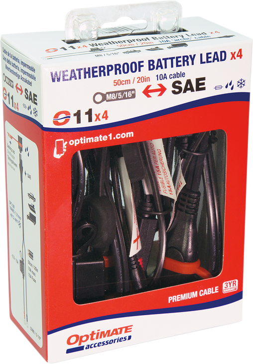 Tecmate Battery Lead - 5/16" - 4 Pack O-11X4