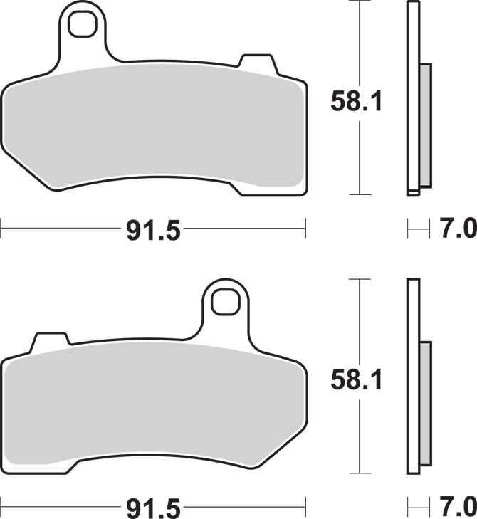 Sbs Sintered Brake Pads - Harley-Davidson 830H.Hs