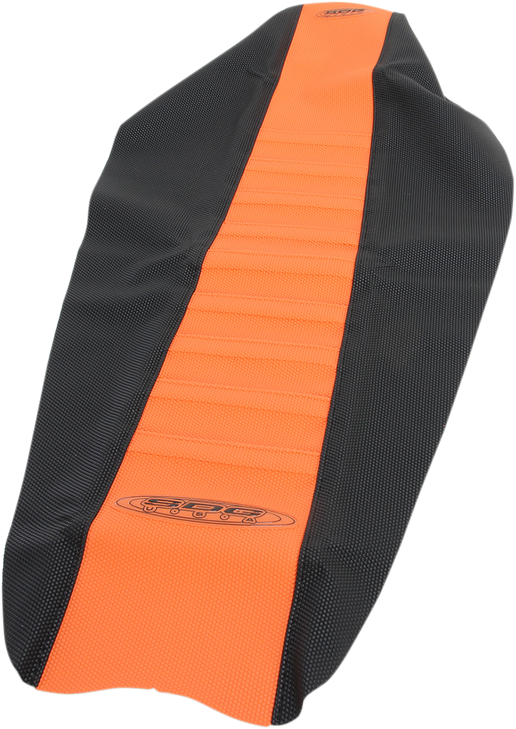 Sdg Pleated Seat Cover - Orange Top/Black Sides 96340Ok