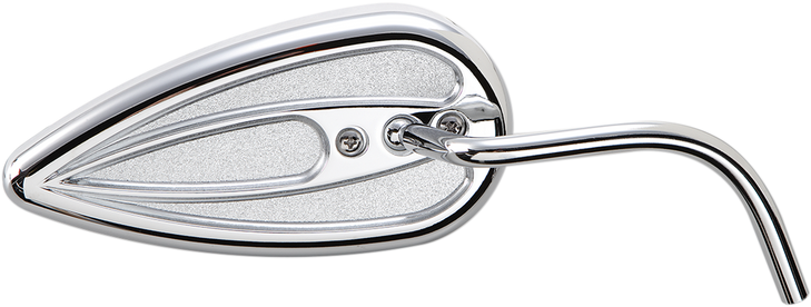 Arlen Ness Mirror - Side View - Teardrop - Chrome - Right 13-036
