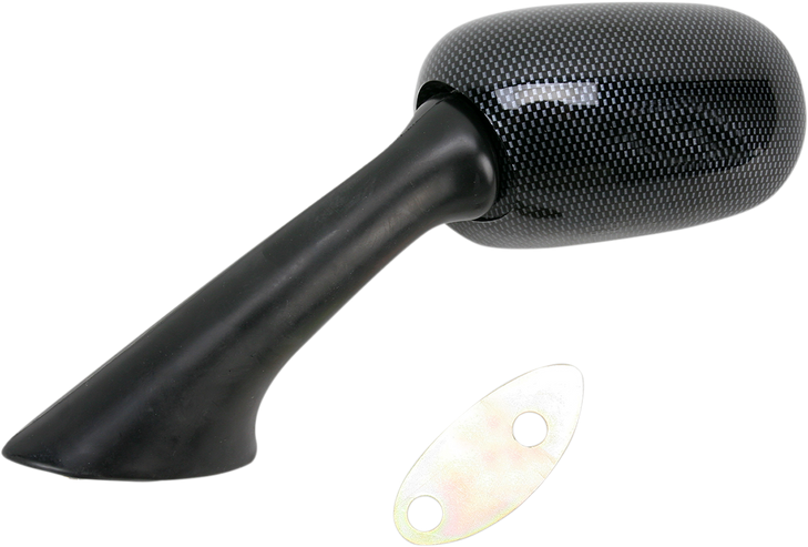 Mirror - Side View - Carbon Fiber - Rectangle - Left - Honda 20-87072