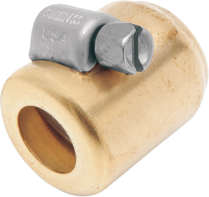Namz Fuel Line Hose Clamp - Brass - 1/4" - 5/16" - 6-Pack Nhc-N106
