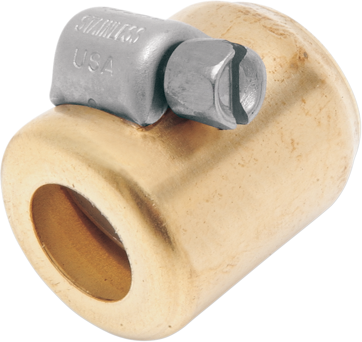 Namz Oil Line Hose Clamps - Brass - 3/8" - 6-Pack Nhc-N206