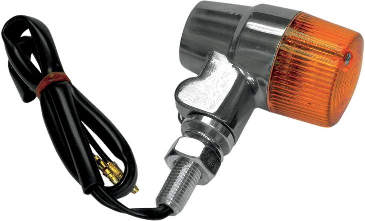 K&S Technologies Marker Light - Single Filament - Amber/Aluminum 25-8602