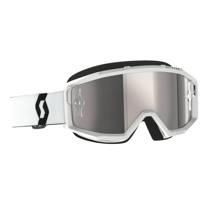 Scott Primal Goggles - White - Silver Chrome Works 2785970002269