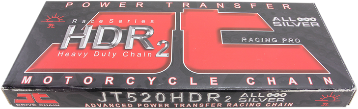 Jt Chains 520 Hdr - Nickel Race Chain - 120 Links Jtc520Hdrnn120Sl