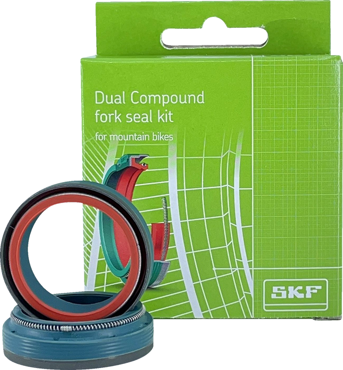 Skf Fork Seal Kit, Dual Compound, Showa 45 Mm Dual-45S