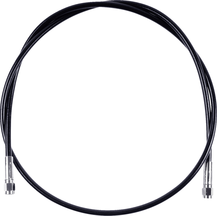 Universal Xr Brake Line - 46" - Black W/ Chrome Fittings Sbc0500-46