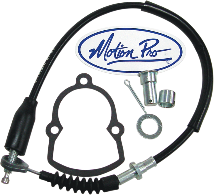 Motion Pro Black Vinyl Rear Brake Cable Kit - +4" - Blaster 01-0299