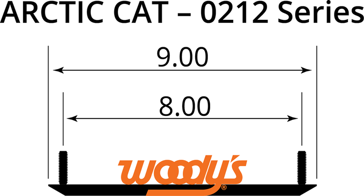 Woody'S Mini Sled Runner - Standard - Arctic Cat Rua-0212