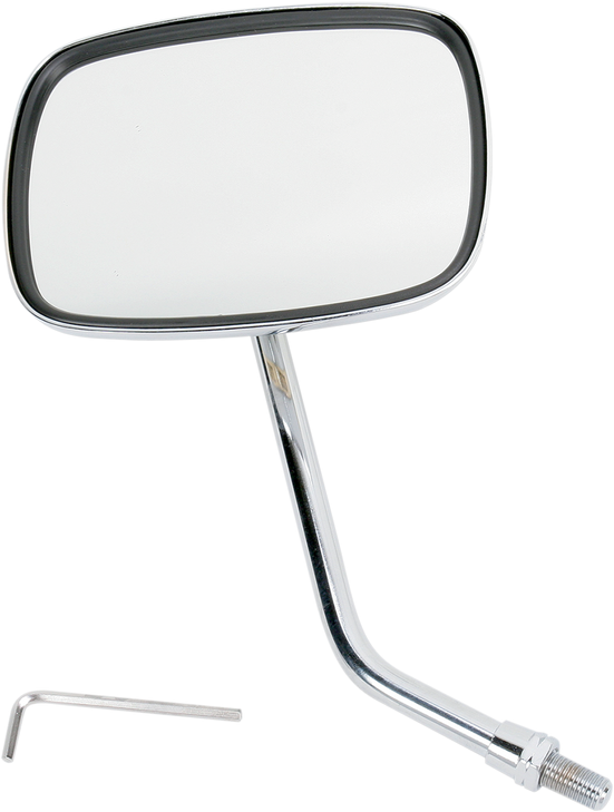 Mirror - "Ride Free" - Side View - Rectangle - M10 X 1.25 (Left Hand) - Gold/Chrome - Right 20-31759A