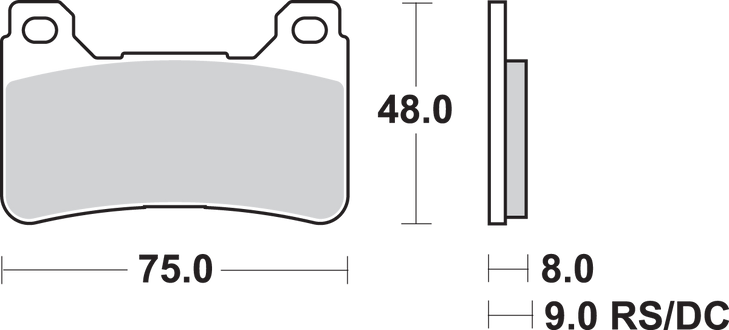 Sbs Hs Brake Pads - Honda - 809Hs 809Hs