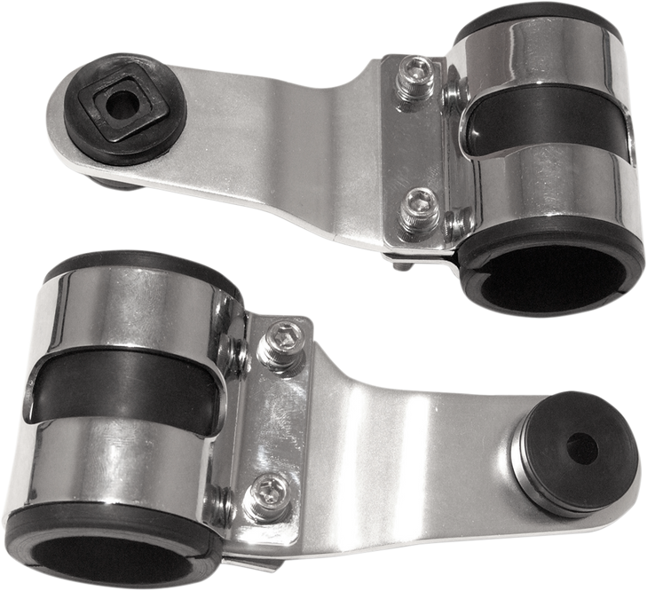 Emgo Headlamp Bracket - Chrome 66-35850