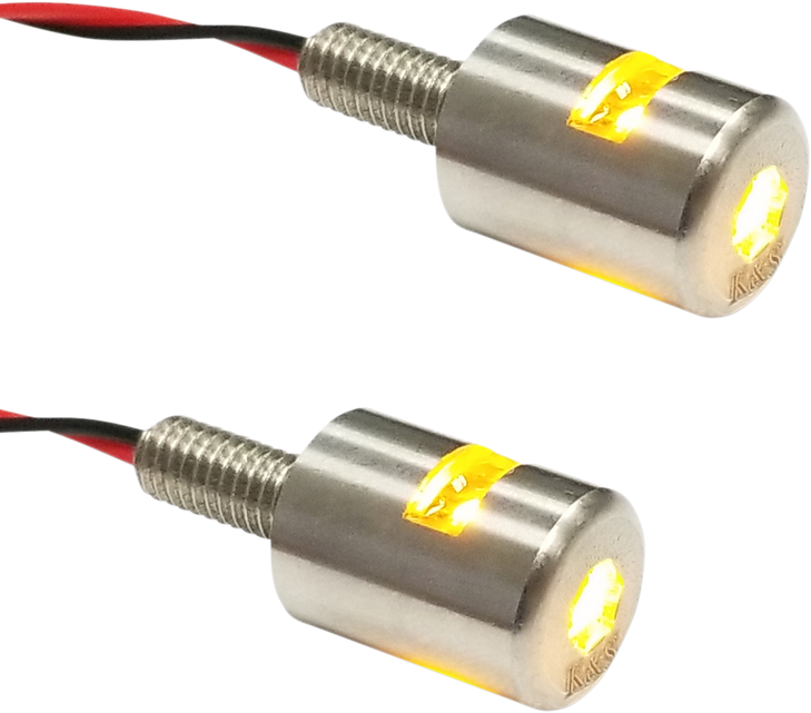 K&S Technologies Three-Beam License Plate Bolt Lights - Amber 25-9180