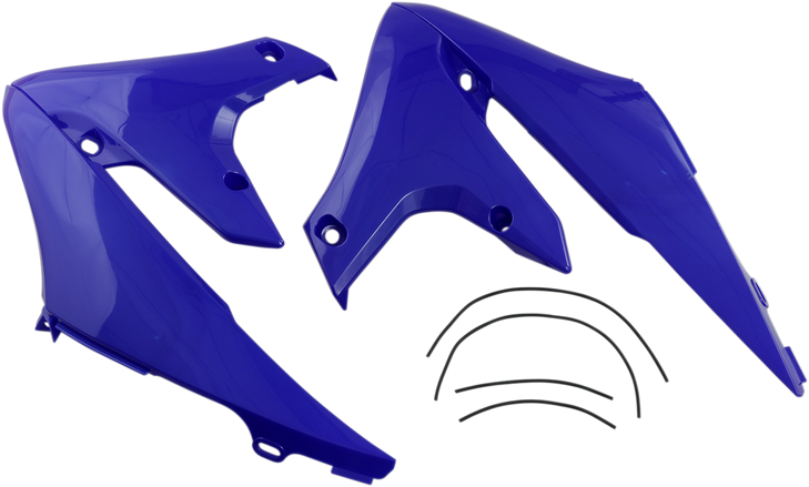 Ufo Radiator Shrouds - Blue Ya04858-089