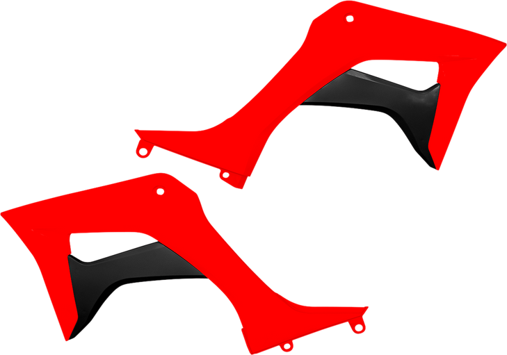 Ufo Radiator Shrouds - Oem Red/Black Ho05600-999