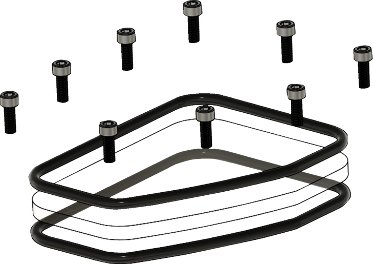 Trask Assault Cam Cover Repair Kit - Twin Cam Tm-017-Rk