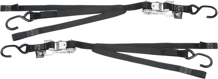 Powertye Mfg. Ratchet Tie-Down - 1" X 6-1/2' - Black 33722