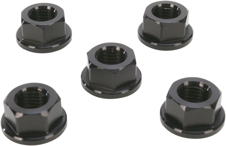 Driven Racing Aluminum Sprocket Nuts - Black - M10 X 1.25 Dsn5Bk