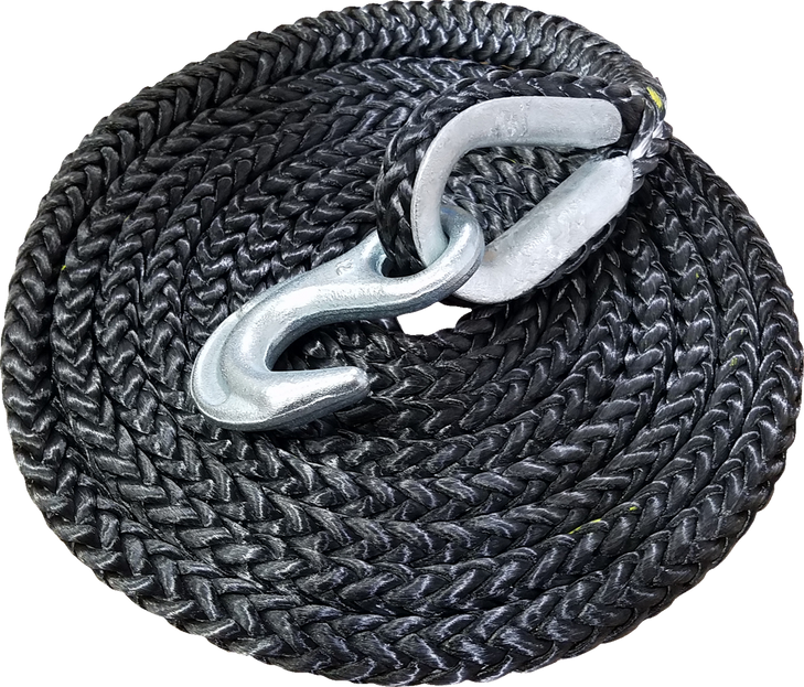 Kfi Products Replacement Rope - Tiger Tail - Black 101121-R