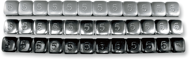 K&L Supply Wheel Weights - Square - Adhesive Stick-On - Chrome - 360 Pack 32-3499