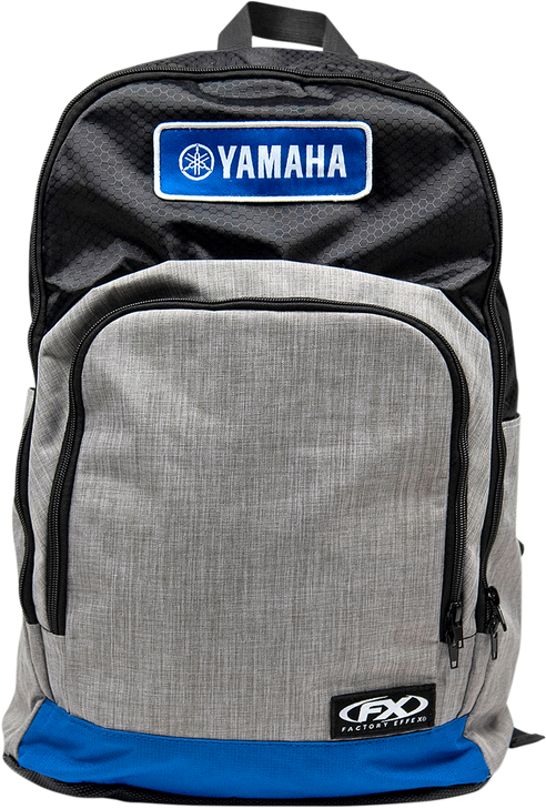 Factory Effex Yamaha Standard Backpack - Black/Gray/Blue 23-89210