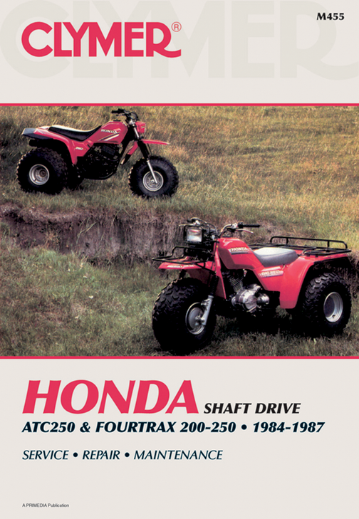 Clymer Manual - Honda Atc/Fourtrax 2/250 Cm455