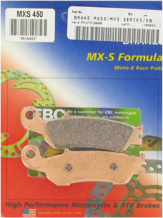 Ebc Mxs Brake Pads Mxs450