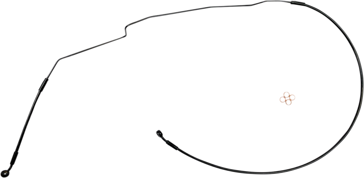 Magnum Shielding Brake Line - Black - Indian Sbb1422-48