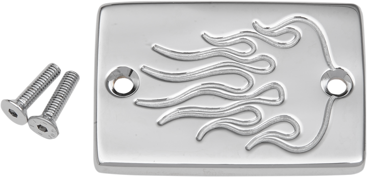 Baron Master Cylinder Cover - Smooth - Kawasaki - Chrome Ba-7676-03
