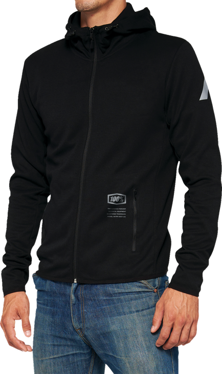 100% Viceroy Tech Zip Hoodie - Black - Xl 20037-00003