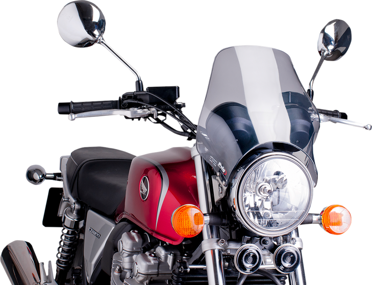 Puig Hi-Tech Parts Naked Windshield - Smoke 0869H