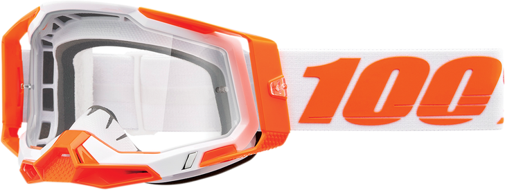 100% Racecraft 2 Goggles - Orange - Clear 50009-00013