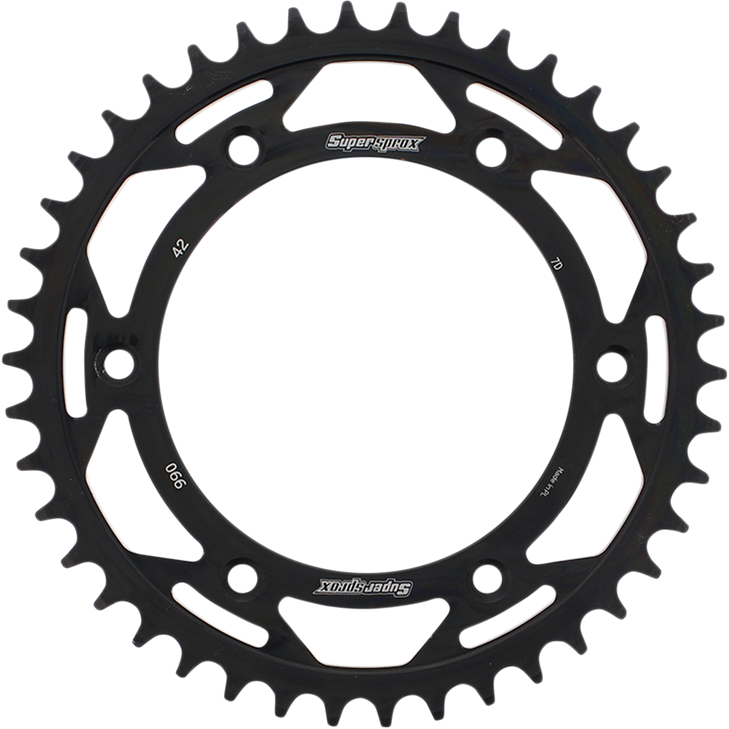 Supersprox Steel Rear Sprocket - 42 Tooth Rfe-990-42-Blk