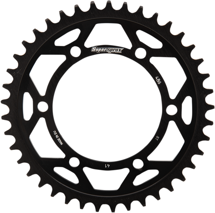 Supersprox Edge Rear Sprocket - Black - 41 Tooth Rfa-486-41-Blk