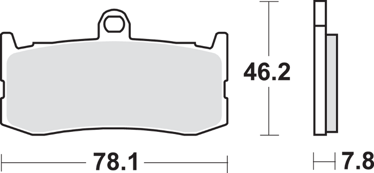 Sbs Dual Carbon Brake Pads - Daytona 675 864Dc
