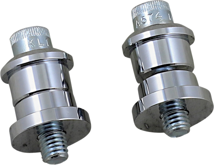 Biltwell Riser Bushings - Solid - Chrome 6908-105