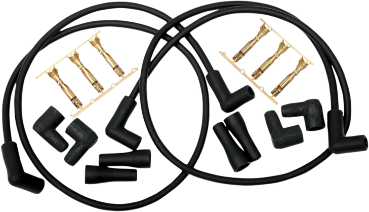 Compu-Fire 8Mm Spark Plug Wire Set - 41" Black 40200