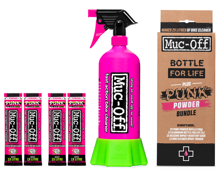 Muc-Off Usa Punk Powder Concentrated Cleaner - 4 Pack With Bottle 20609