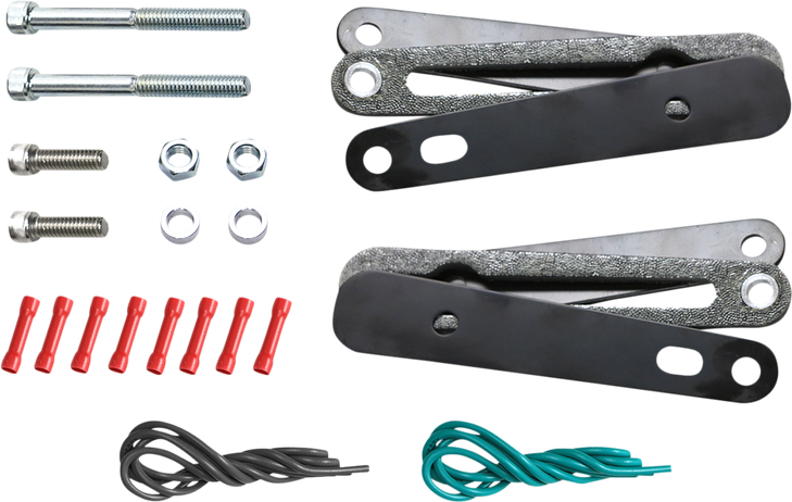 Saddlemen Turn Signal Relocation Kit - Sportster - Black 2020-0422