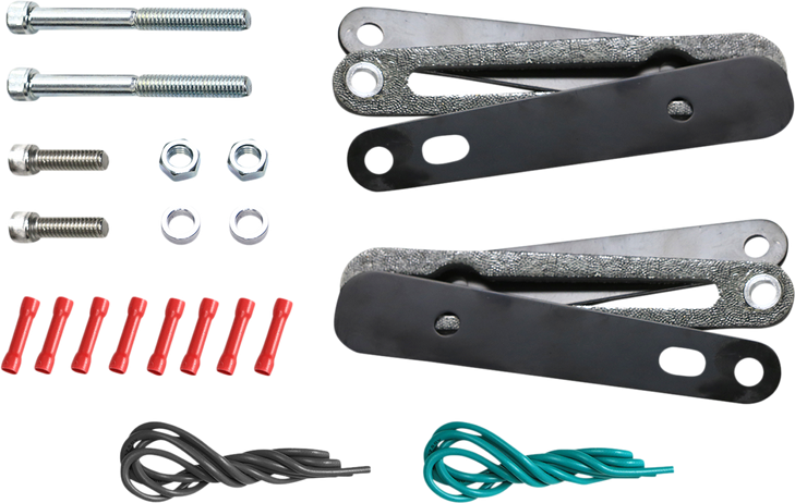 Saddlemen Turn Signal Relocation Kit - Dyna - Black 2020-0421