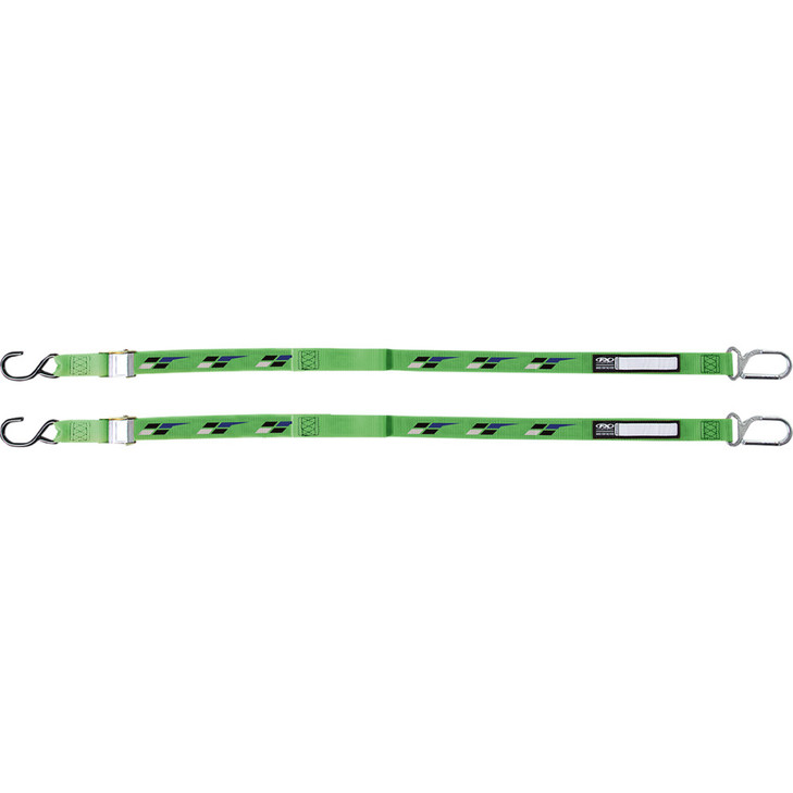 Factory Effex Tie-Downs - Black/Green - Kawasaki 22-45182