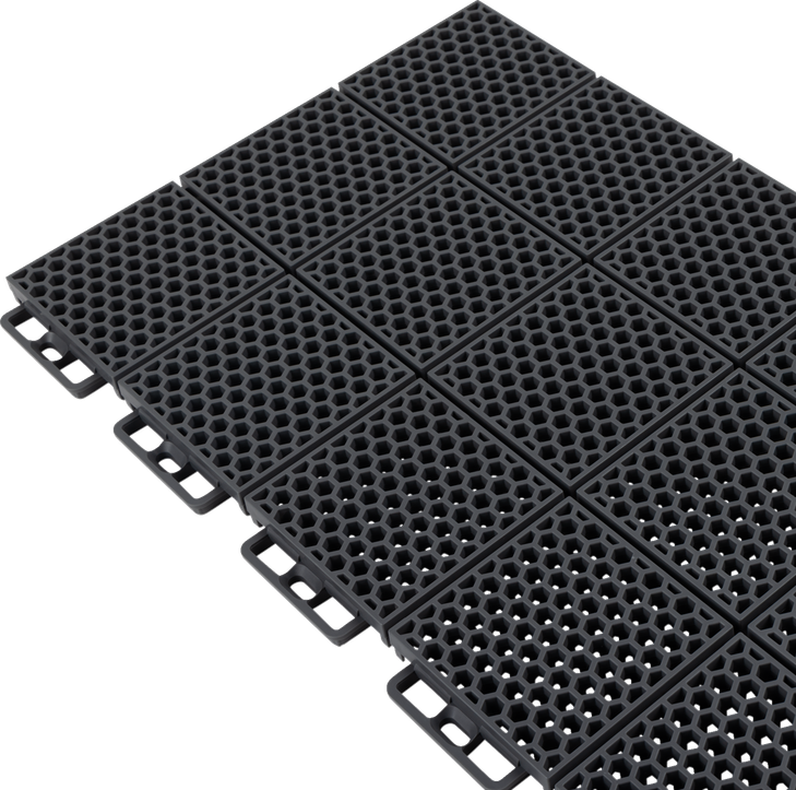 Protech Smooth Flooring - Gray - 8 Pcs 13610-3