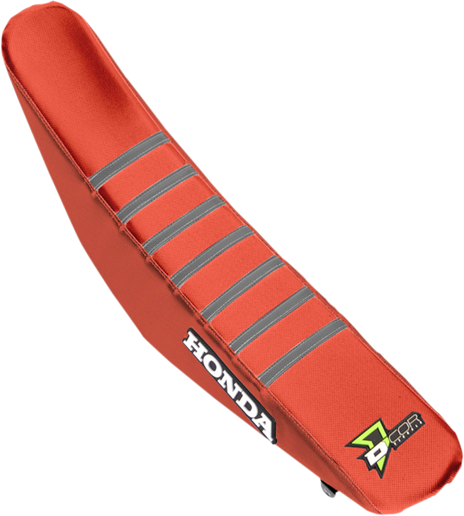 D'Cor Visuals Seat Cover - Red/Gray - Crf '17-'21 30-10-456